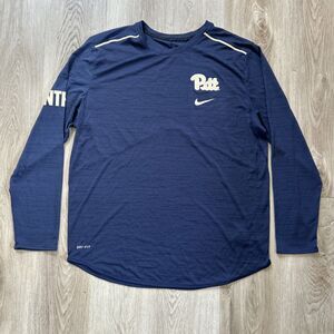 Nike Dri Fit Pitt Panthers Shirt Mens XL Long Sleeve Performance Athletic Top